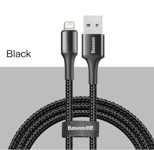 Cabo USB para iPhone com LED 2.4A Baseus