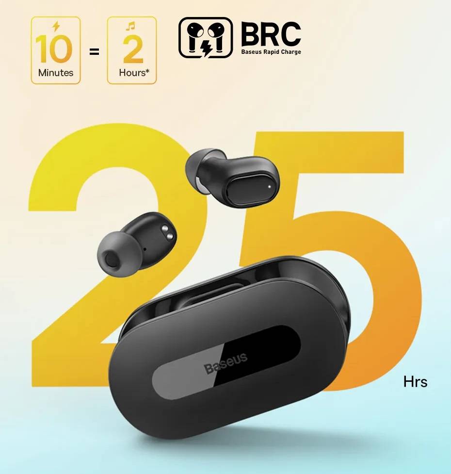 Fone de Ouvido Bowie EZ10 Bluetooth 5.3 Baseus