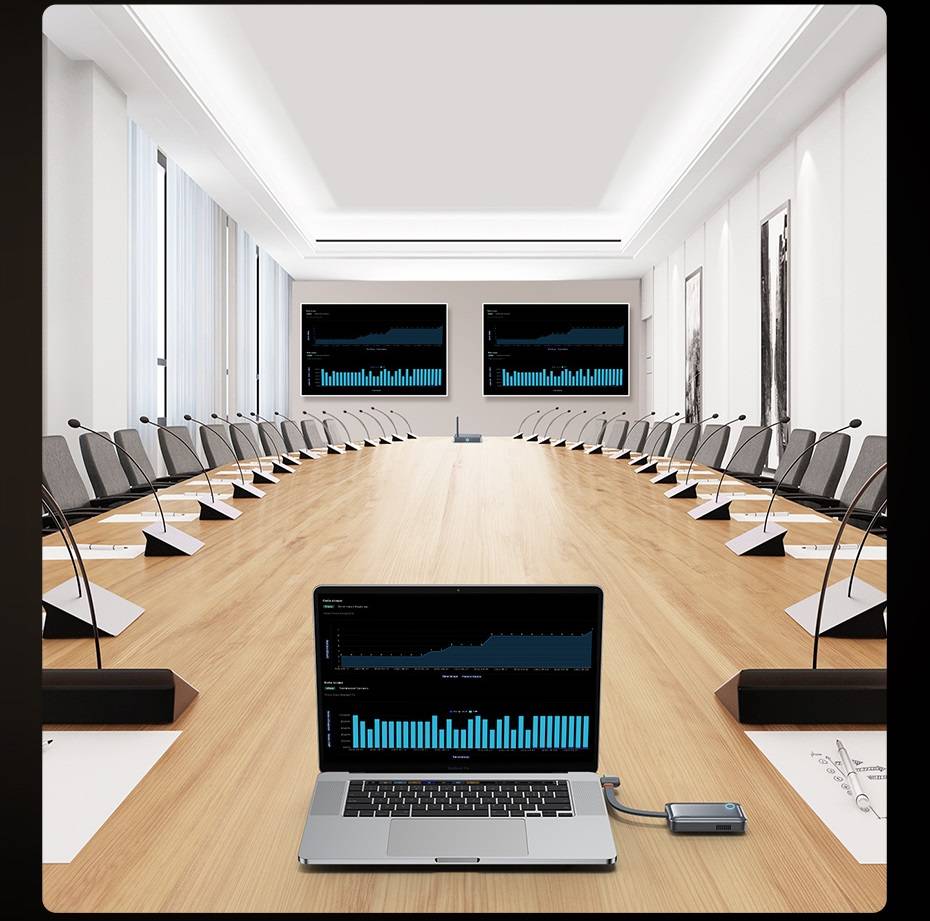 Transmissor e Receptor de vídeo sem fio HDMI USB-C 35m Baseus