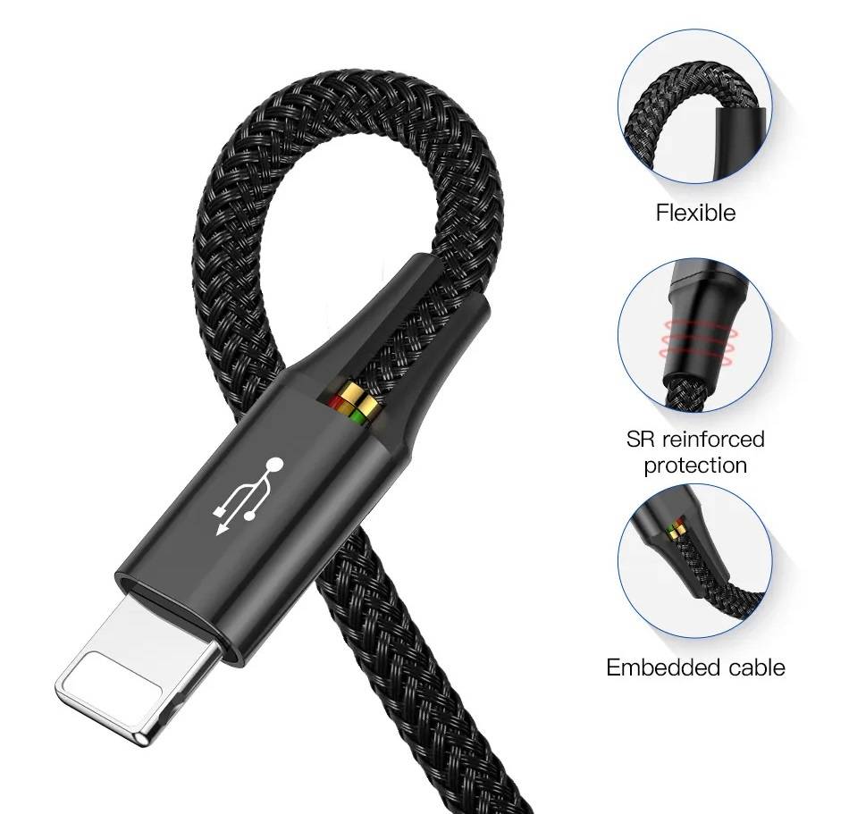 Cabo USB 4 em 1 Colorido 3.5A Baseus