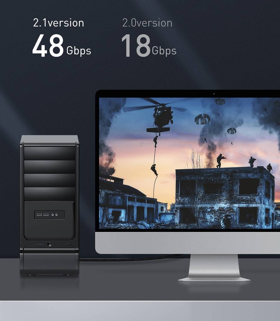 Cabo HDMI 2.1 8K 60Hz 48Gbps Baseus