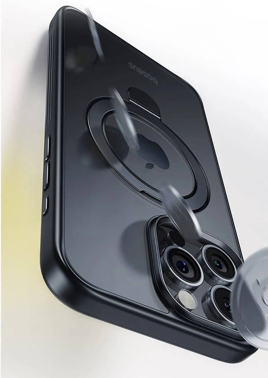 Capa Magnética com Suporte Integrado para iPhone Baseus