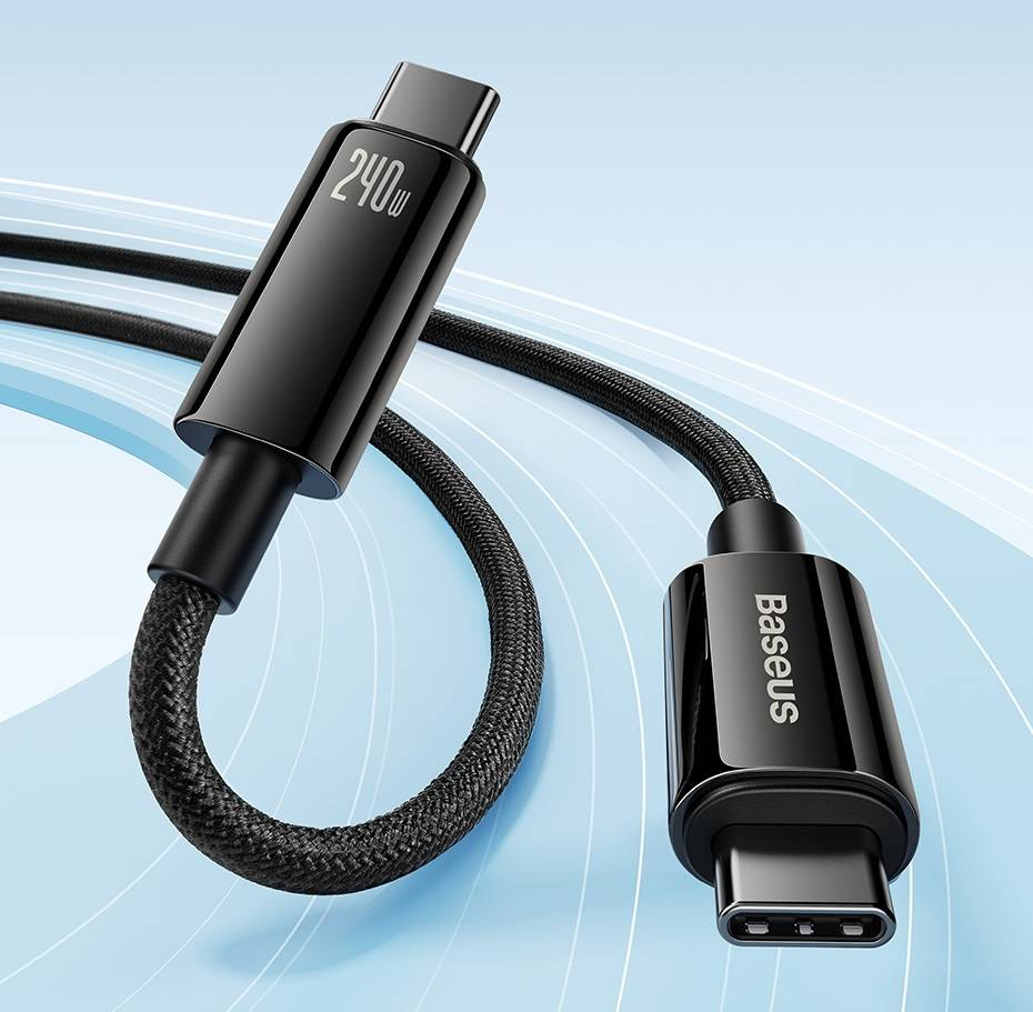 Cabo USB C 240W PD3.1 480Mbps Baseus