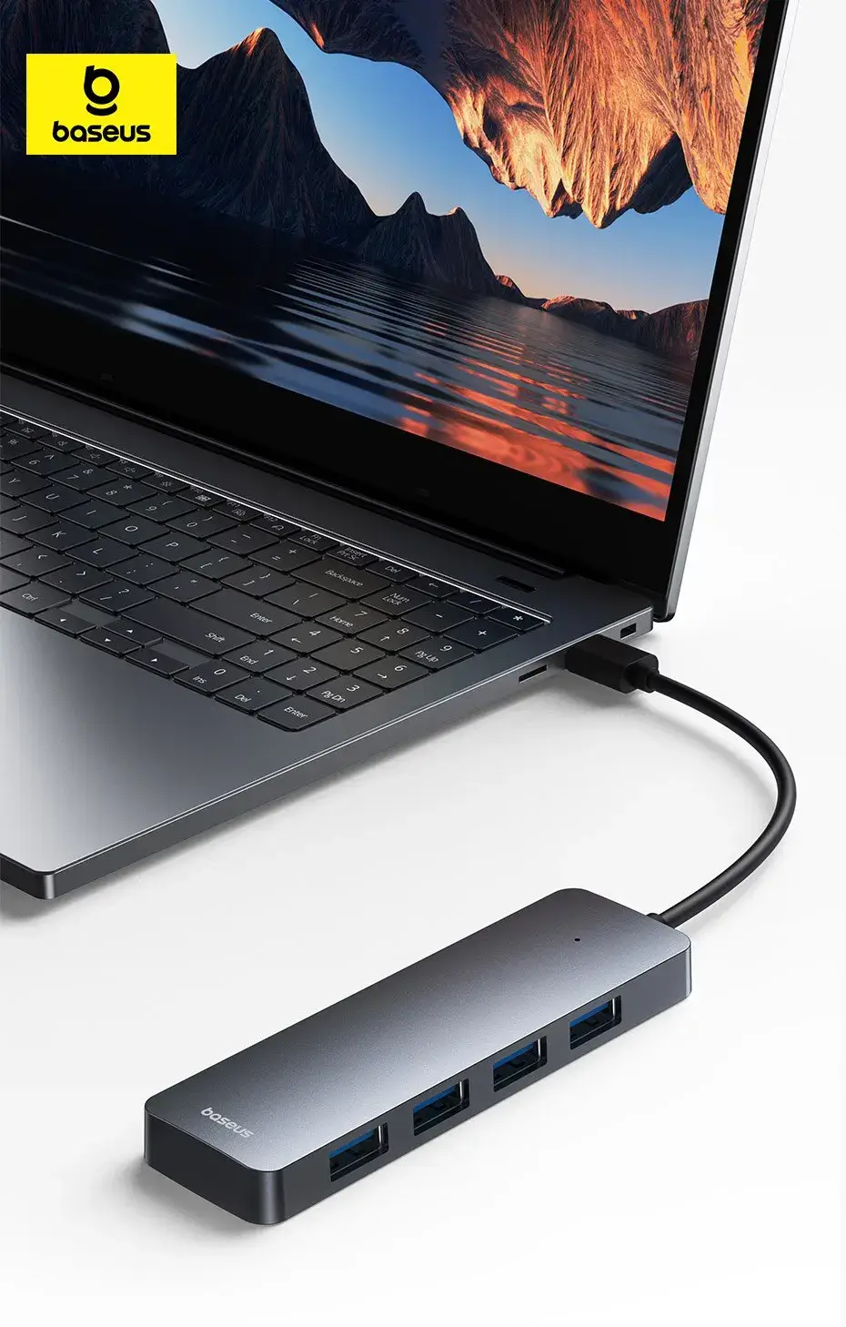 Hub USB 3.0 4 em 1 UltraJoy Baseus
