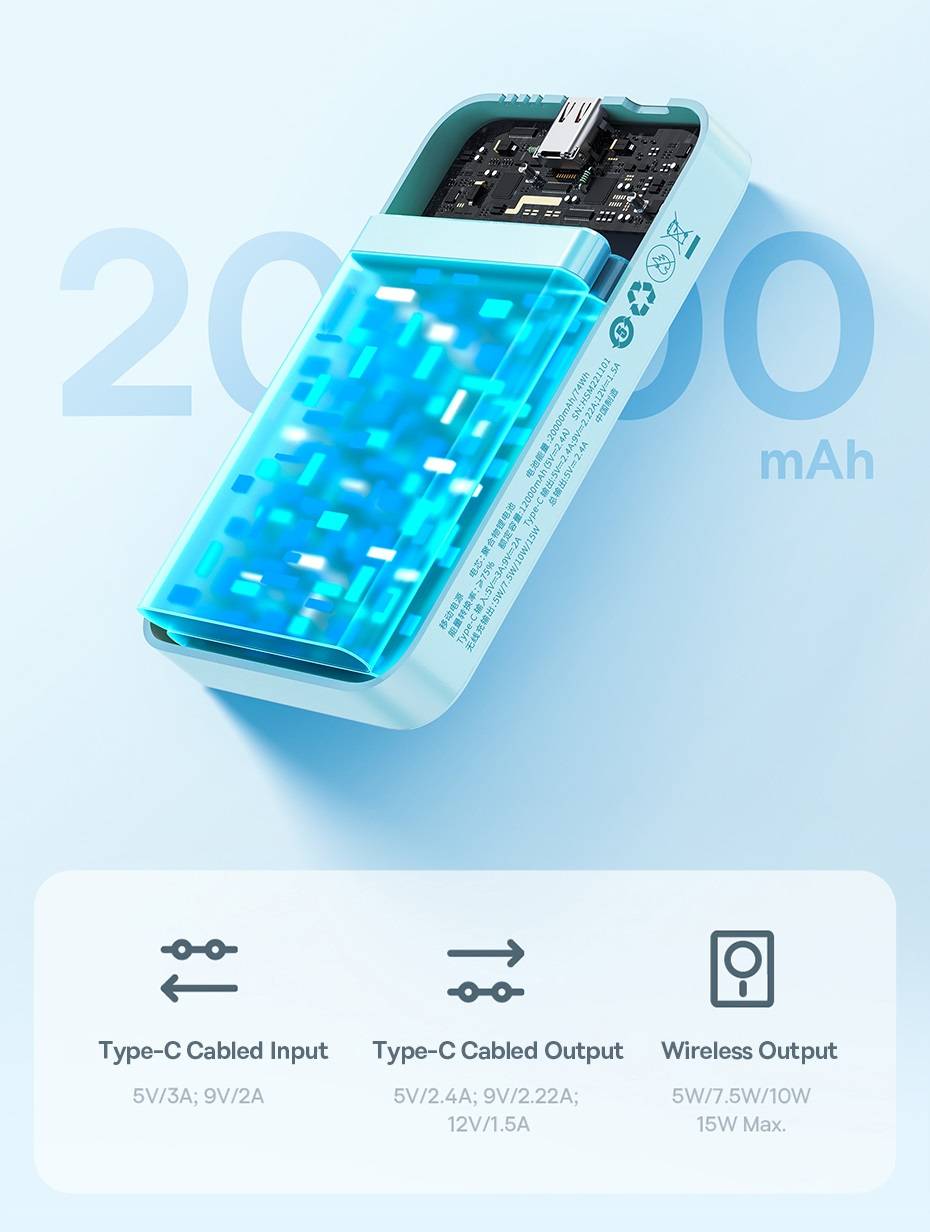 Power Bank Magnético 20W 20000mAh Baseus