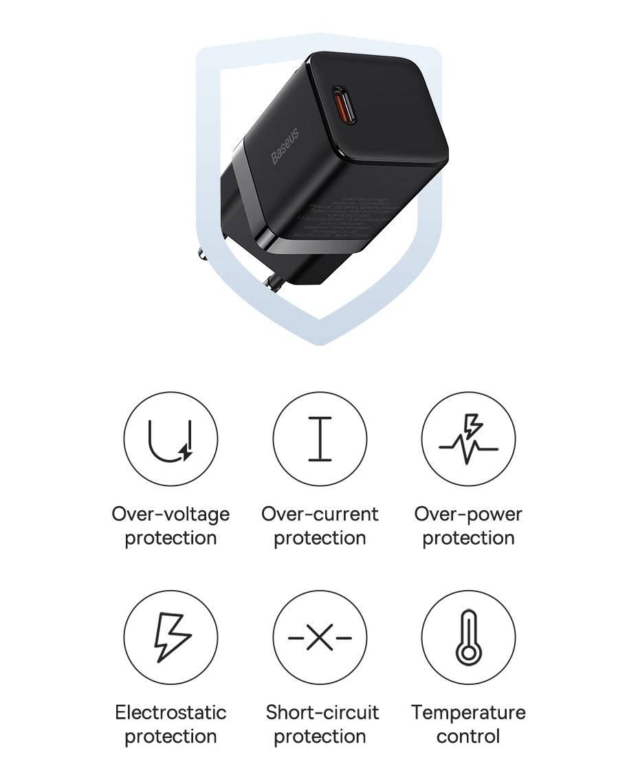 Carregador Inteligente GaN3 30W Baseus