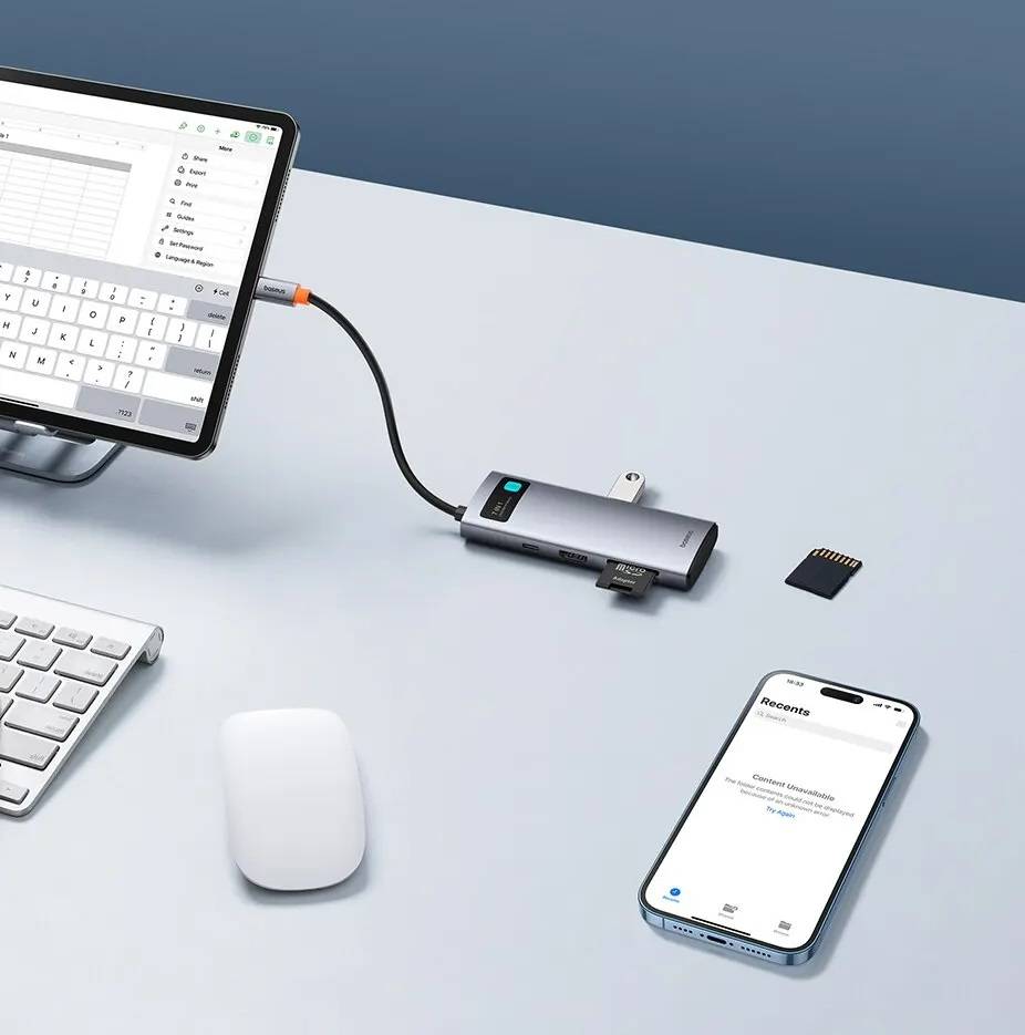 Hub USB C 7 em 1 4K 60Hz Baseus