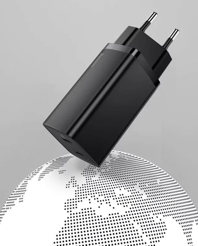 Carregador 65W GaN2 Porta Dupla USB Tipo C Baseus