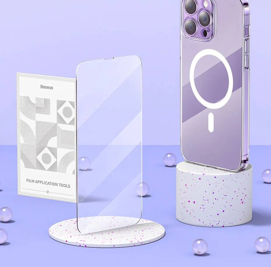Capa Magnética Transparente para iPhone 11, 12, 13 e 14 + Película Baseus