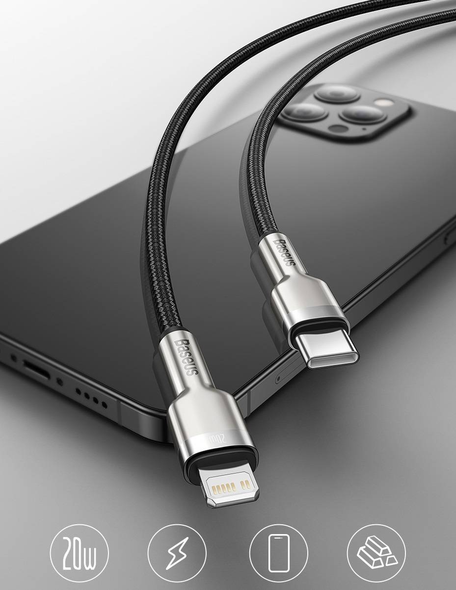 Cabo 20W Metal USB C para iPhone Baseus