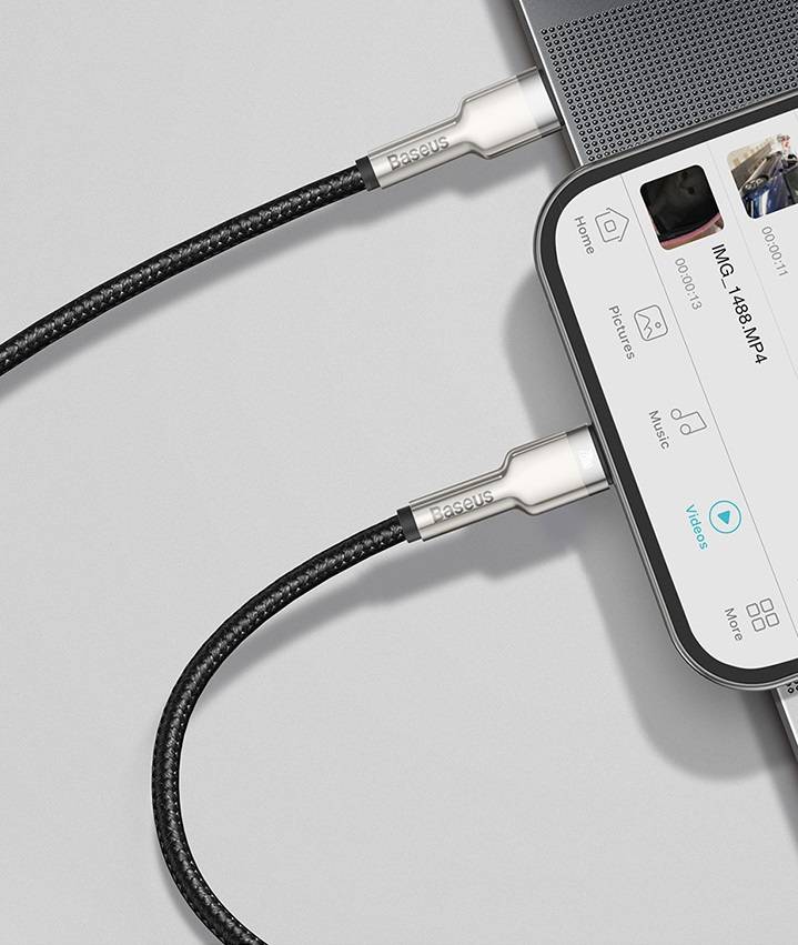 Cabo 20W Metal USB C para iPhone Baseus
