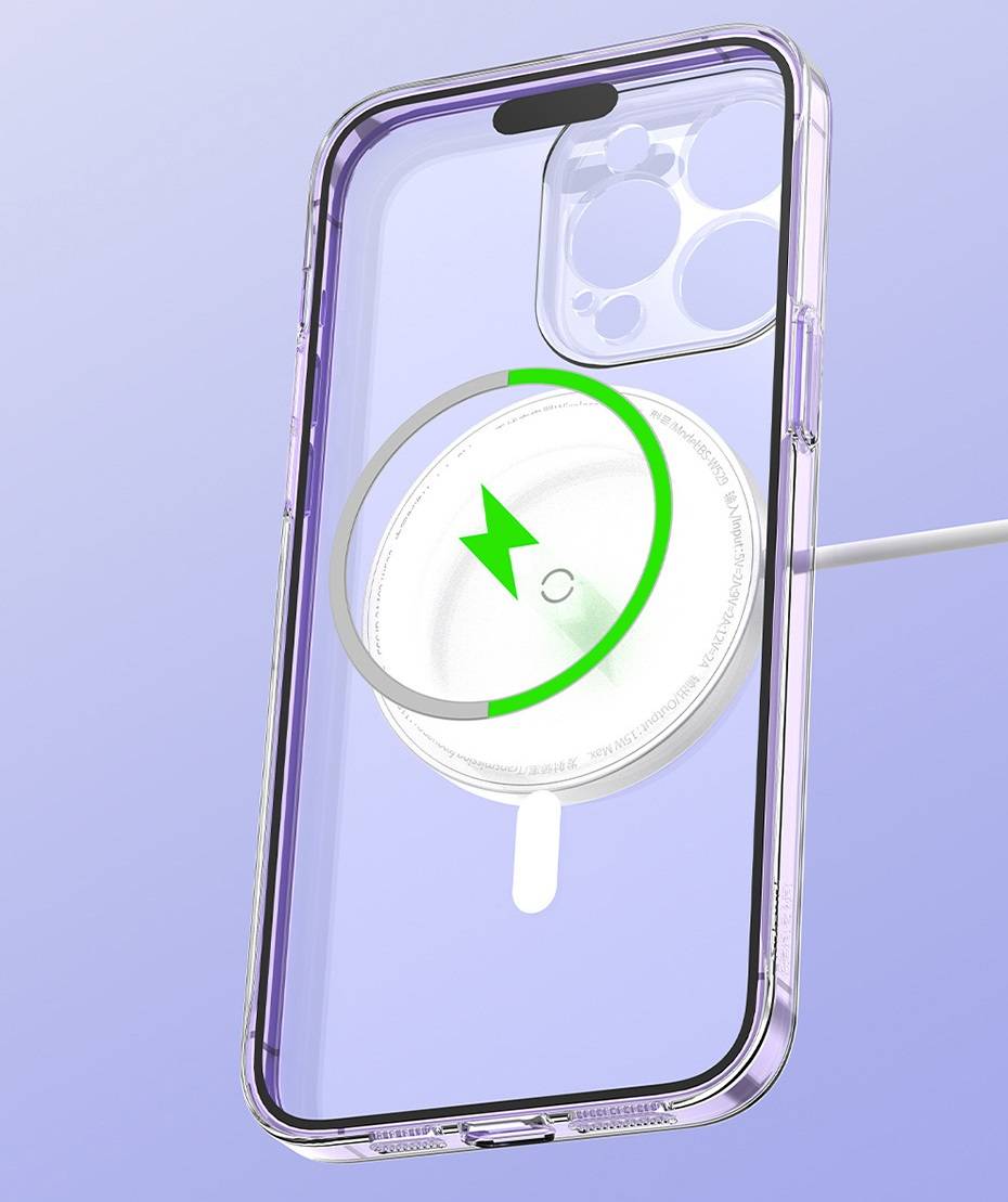 Capa Magnética Transparente para iPhone 11, 12, 13 e 14 + Película Baseus