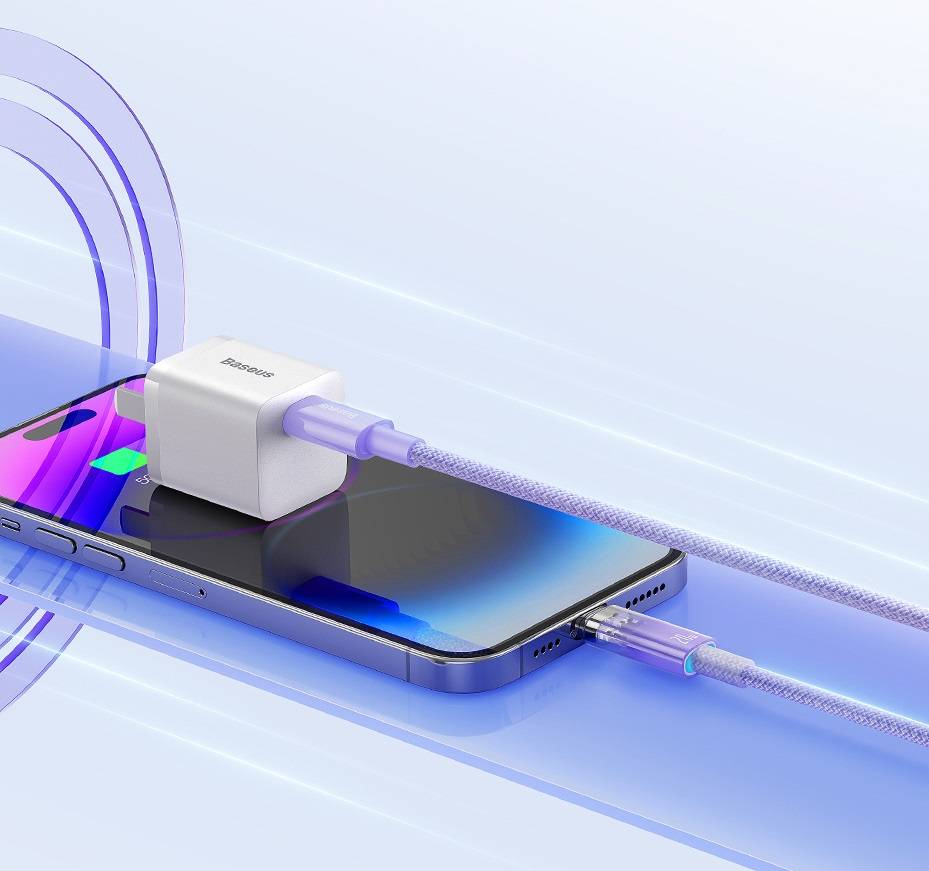 Cabo USB para iPhone 20W com Controle de Temperatura Baseus