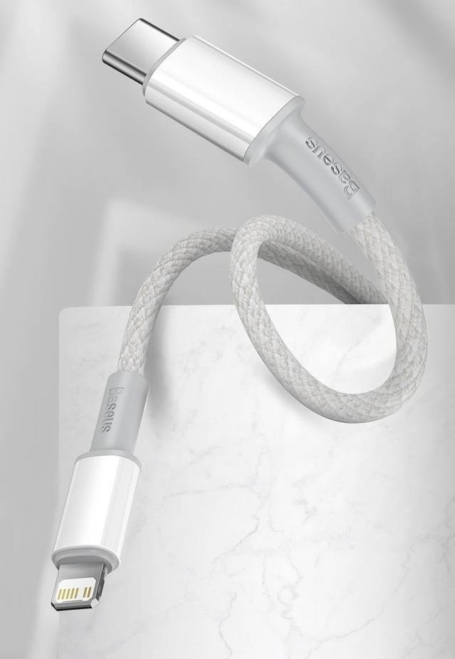 Cabo USB C Lightning PD 20W carregamento rápido Baseus