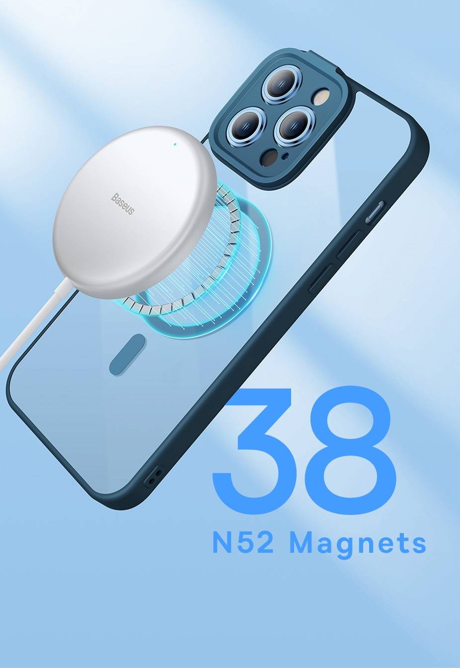 Capa Magnética Transparente para iPhone 14 Baseus