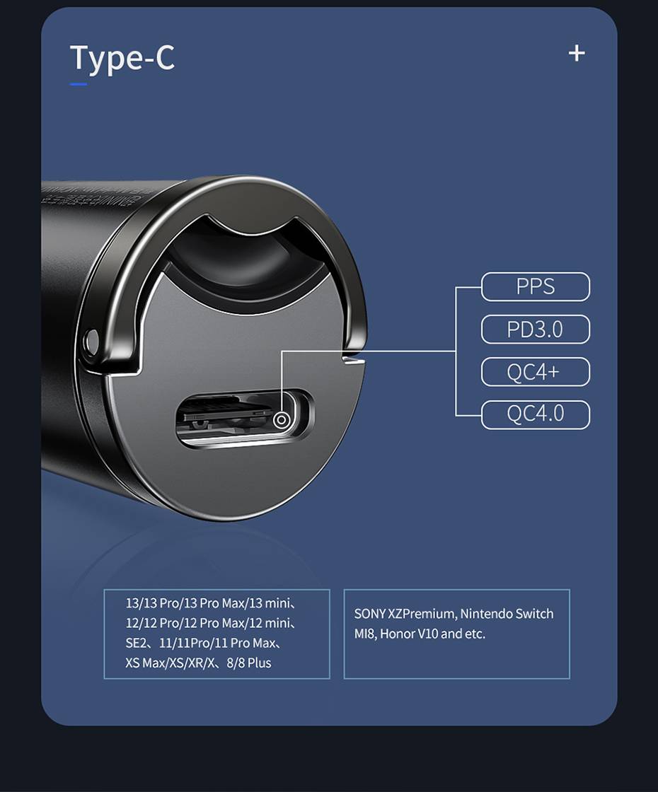 Carregador Veicular 30W Baseus