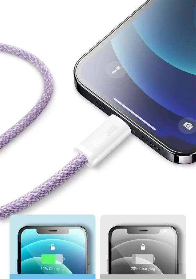 Cabo USB C Lightning PD 20W Baseus