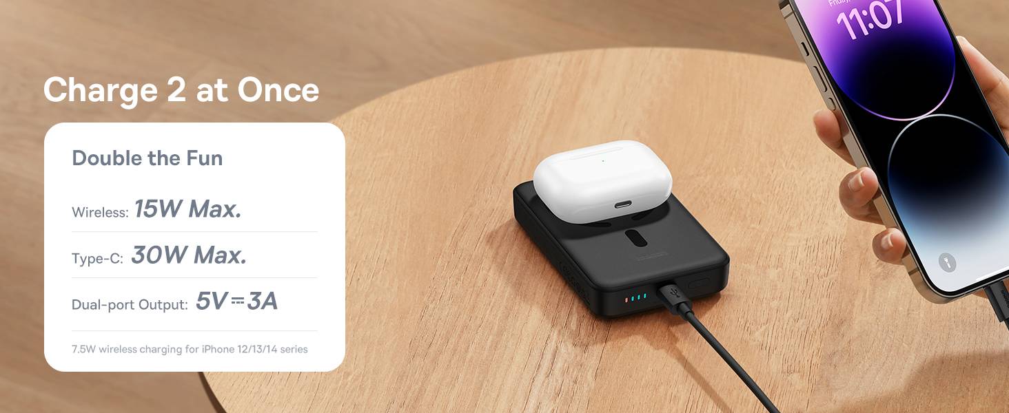 Power Bank MagSafe 10000mAh 30W Baseus