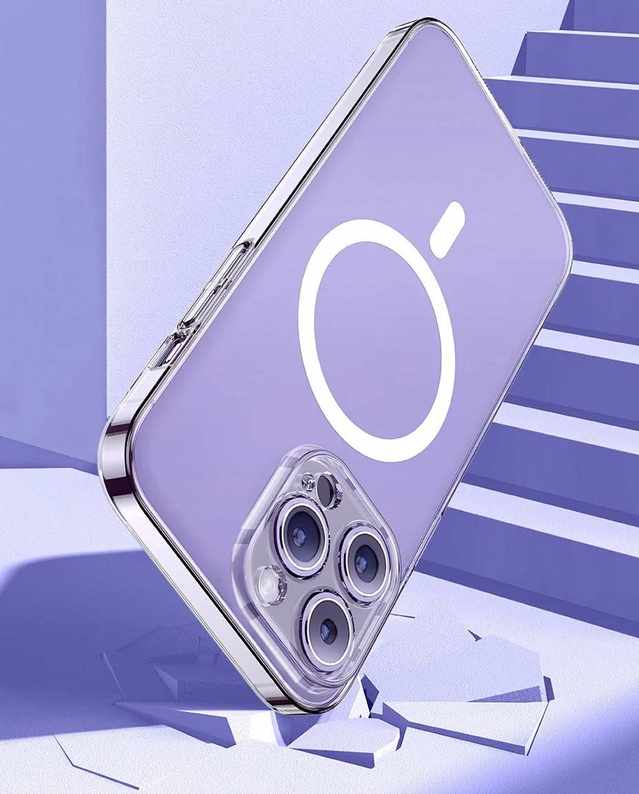 Capa Magnética Transparente para iPhone 11, 12, 13 e 14 + Película Baseus