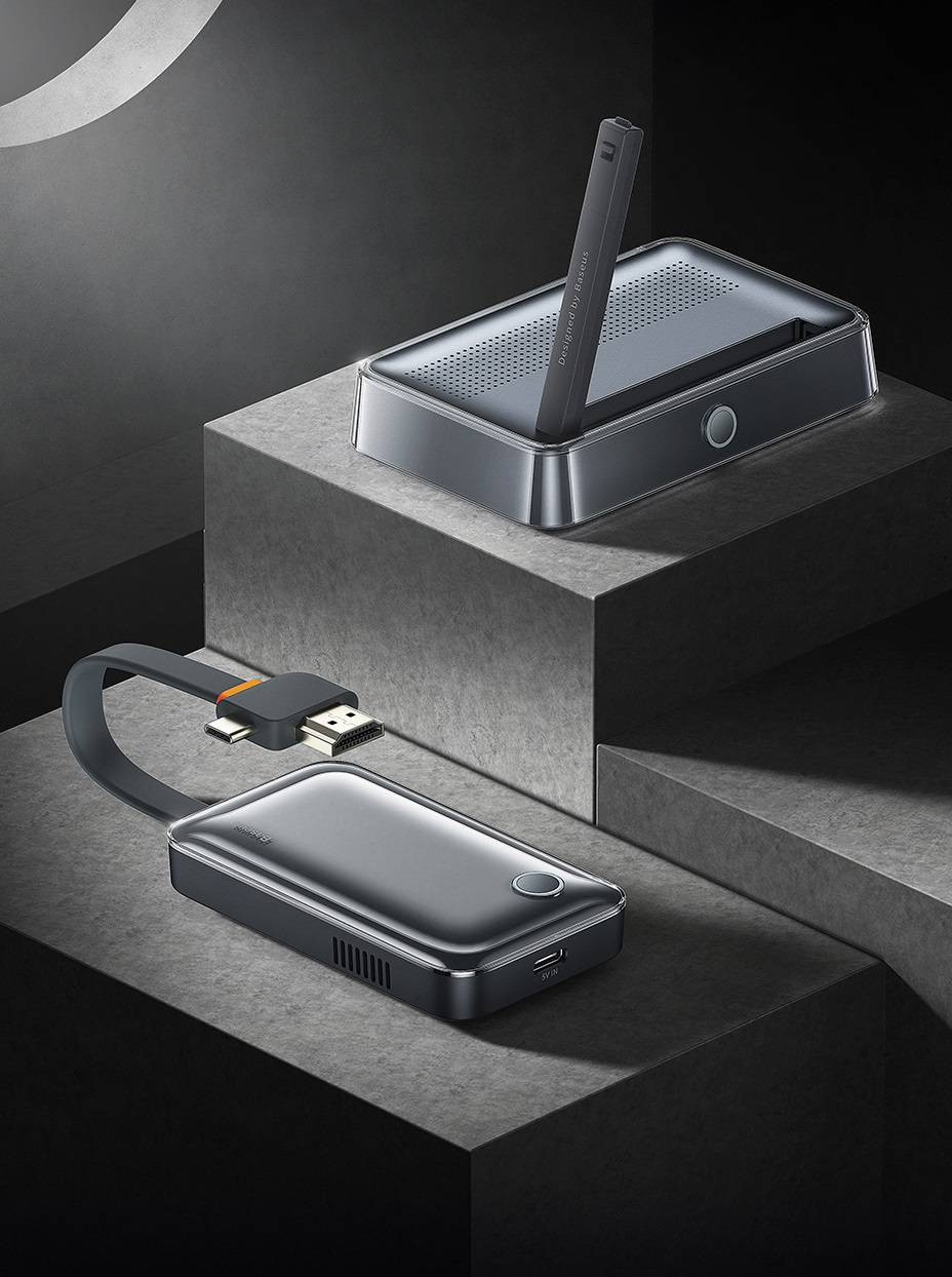 Transmissor e Receptor de vídeo sem fio HDMI USB-C 35m Baseus