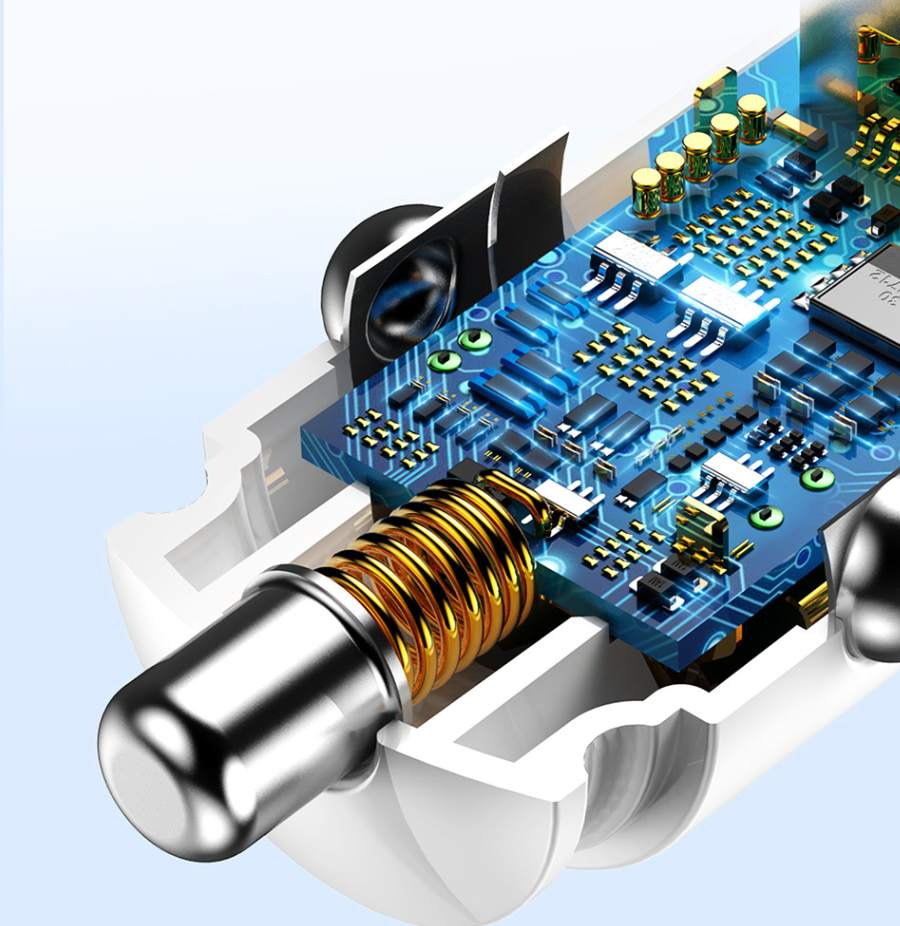 Carregador veicular 30W 5A Baseus