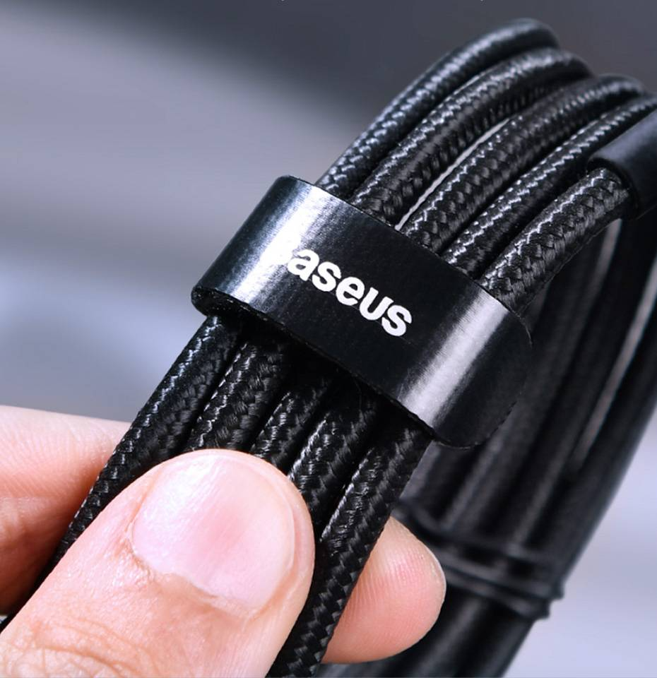 Kit 5 Cabos USB C PD 100W QC3.0 480Mbps Baseus