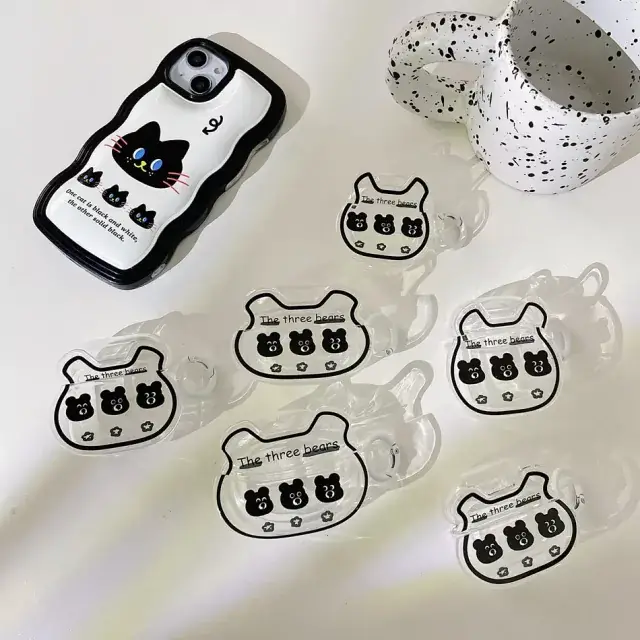 Case Transparente Três Ursinhos para Fone W04 Baseus