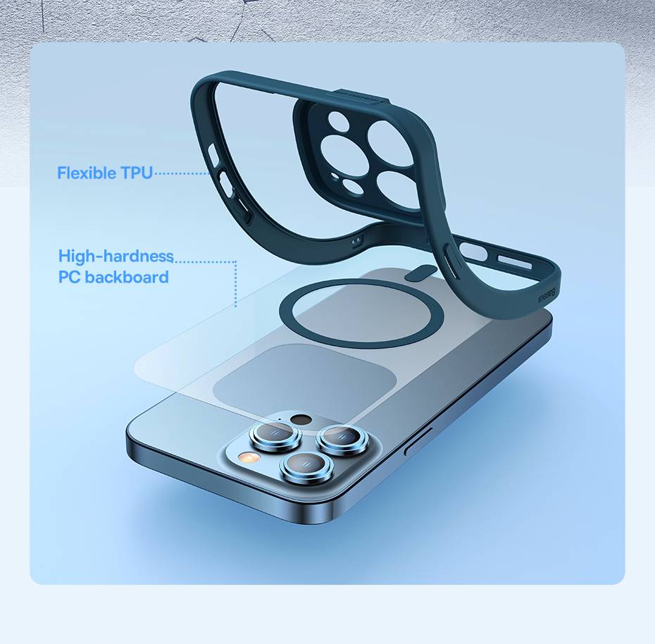 Capa Magnética Transparente para iPhone 14 Baseus