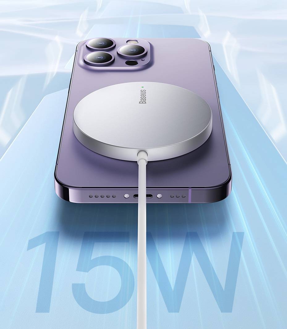 Carregador Magnético Sem Fio Mini3 15W para iPhone Baseus