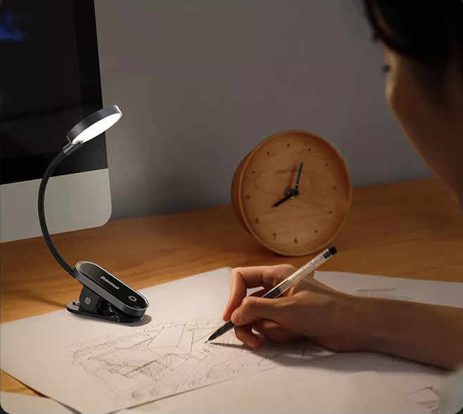 Mini Luminária Portátil com Clipe Baseus