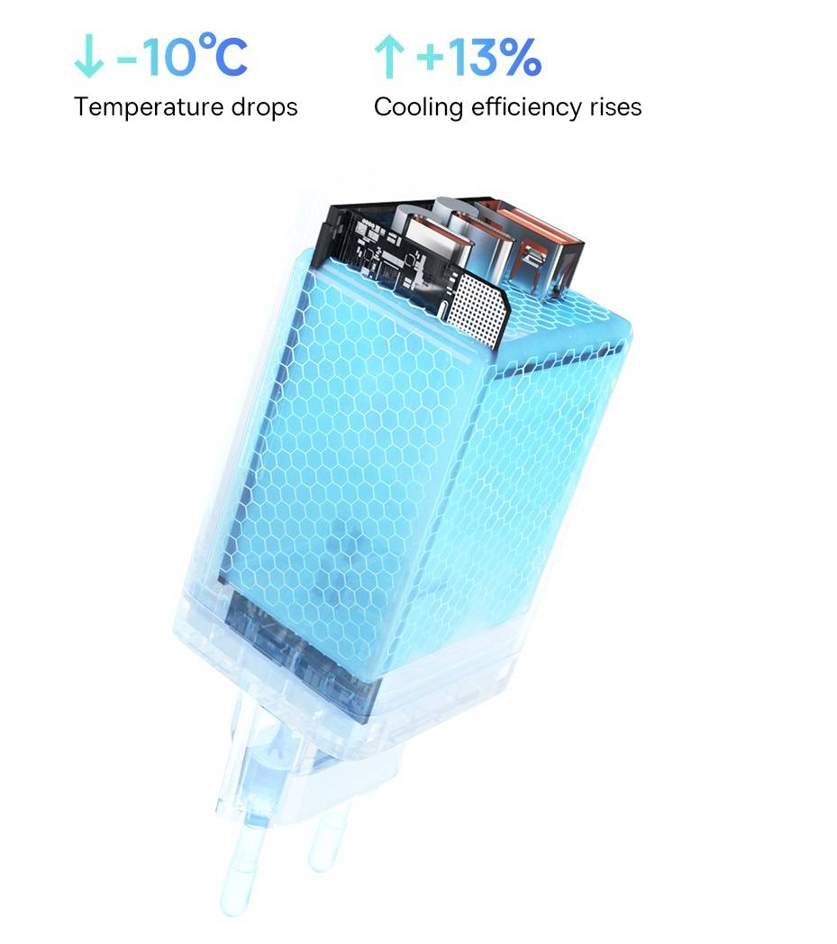 Kit Carregador 65W GaN5 Pro 3 Portas + Cabo USB C Baseus