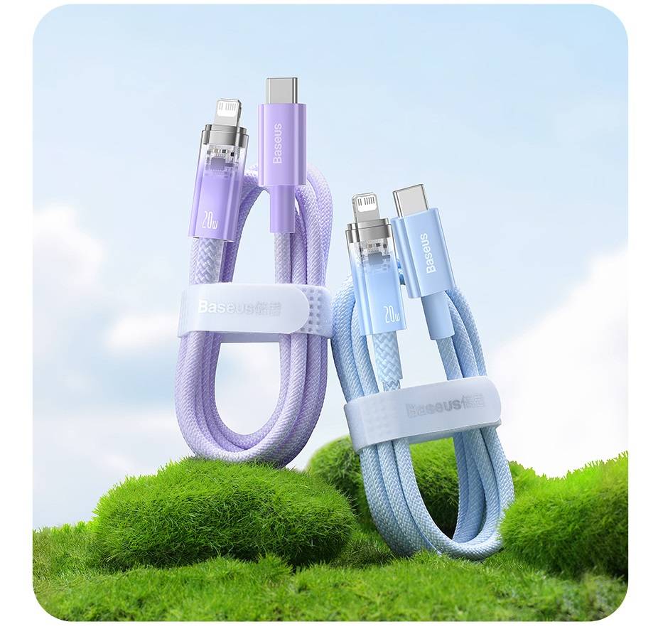 Cabo USB para iPhone 20W com Controle de Temperatura Baseus