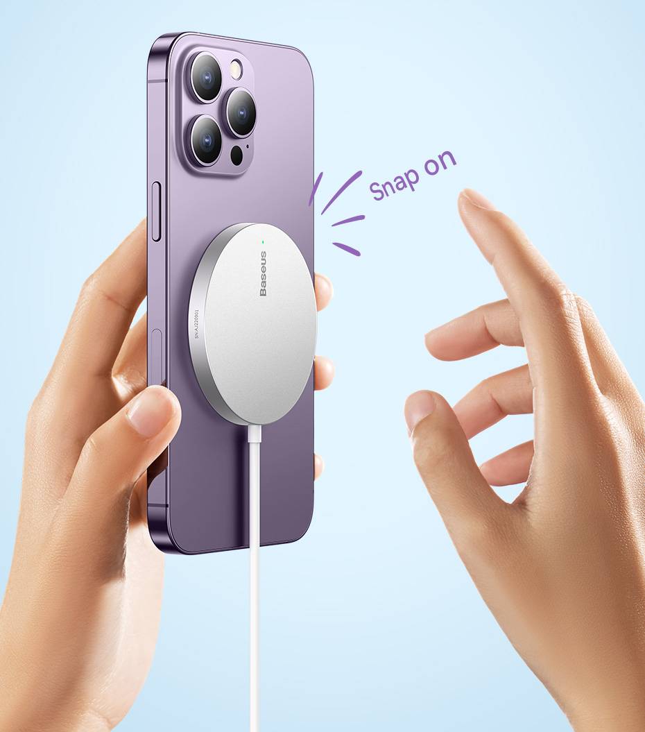 Carregador Magnético Sem Fio Mini3 15W para iPhone Baseus