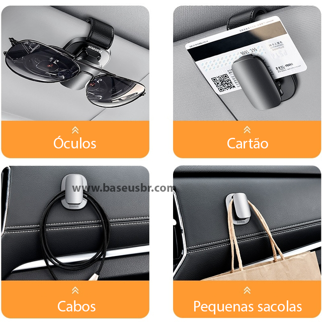 Suporte de óculos para carro Baseus