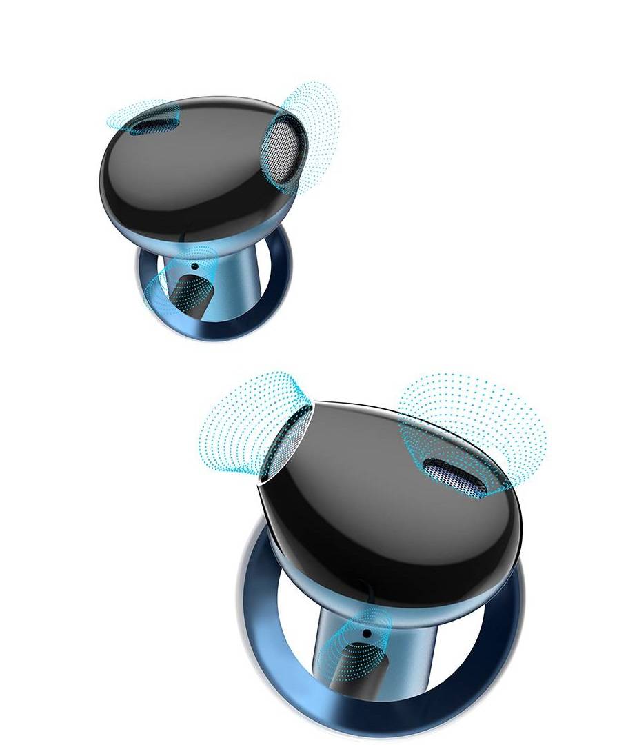 Fone de ouvido intra-auricular esportivo com microfone H19 6D Baseus
