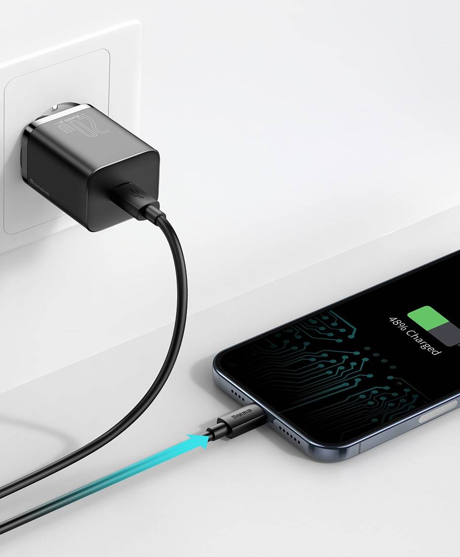 Kit Carregador 20W Tipo C com Cabo para iPhone Baseus