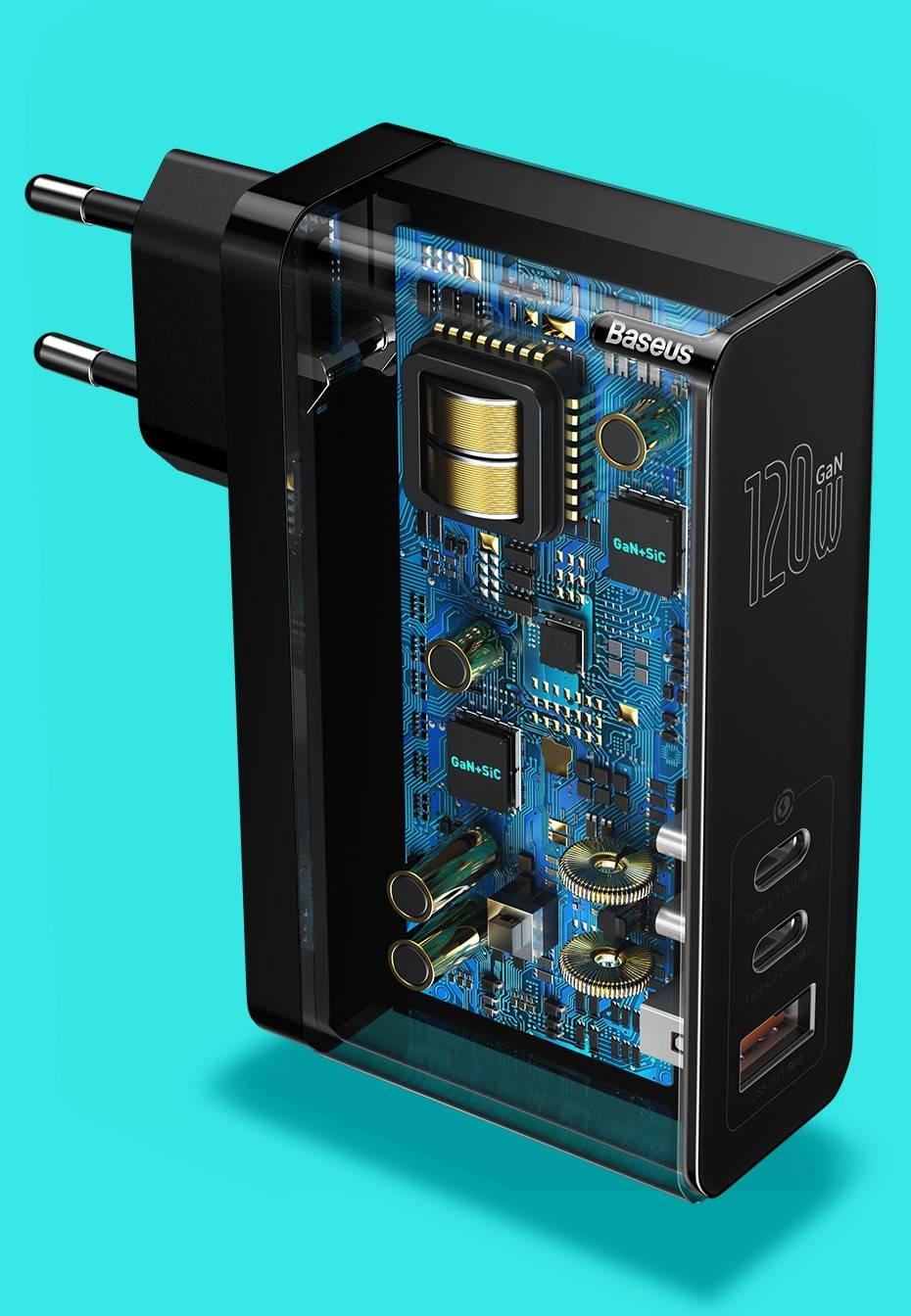Carregador GaN 120w Baseus