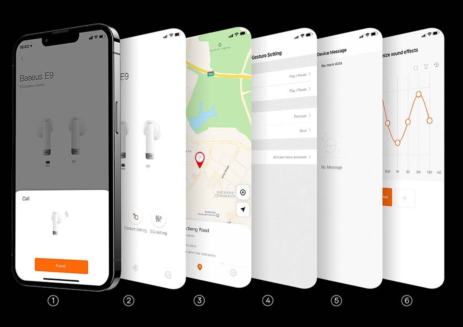 Fone de ouvido sem fio Bowie e9 Bluetooth 5.3 Baseus