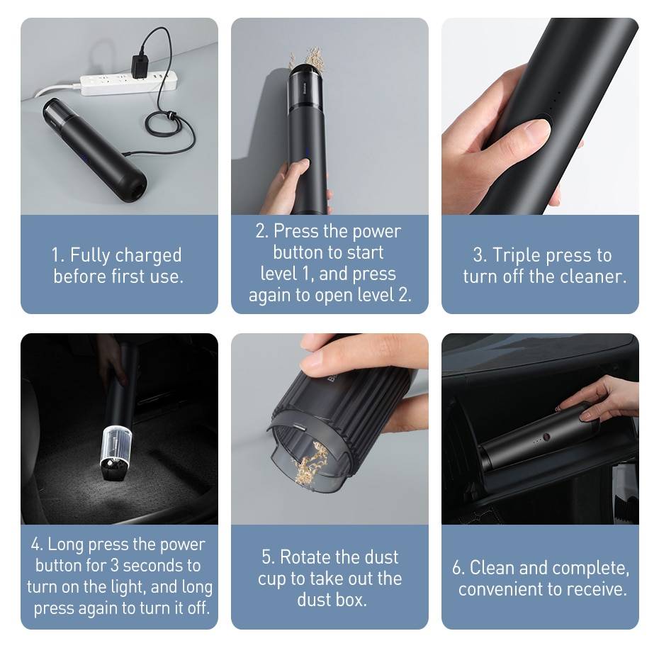 Aspirador de Pó 135w 15000Pa Baseus