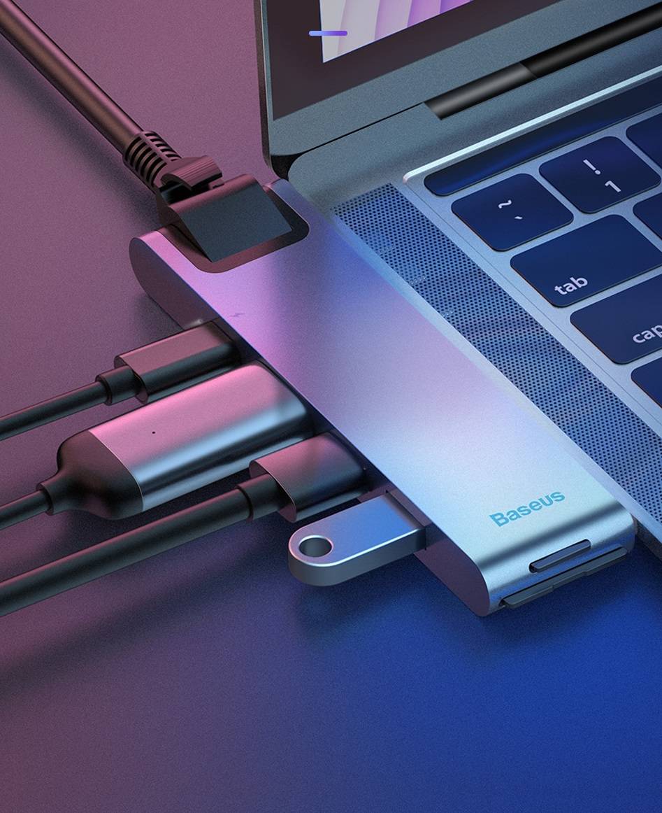 Hub Duplo USB C 7 em 1 Baseus