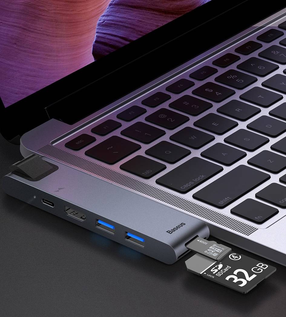 Hub Duplo USB C 7 em 1 Baseus