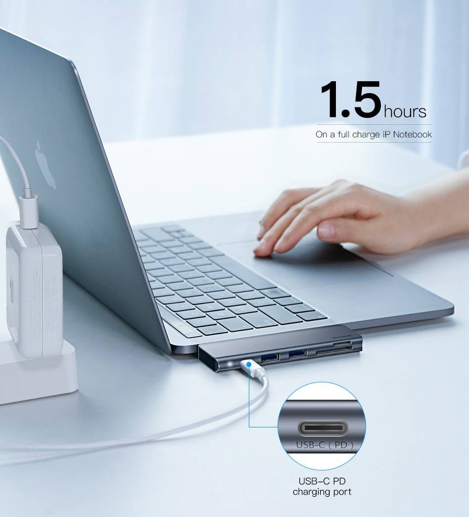 Hub USB C 5 em 1 Baseus