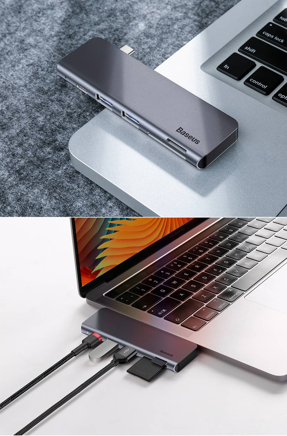 Hub USB C 5 em 1 Baseus