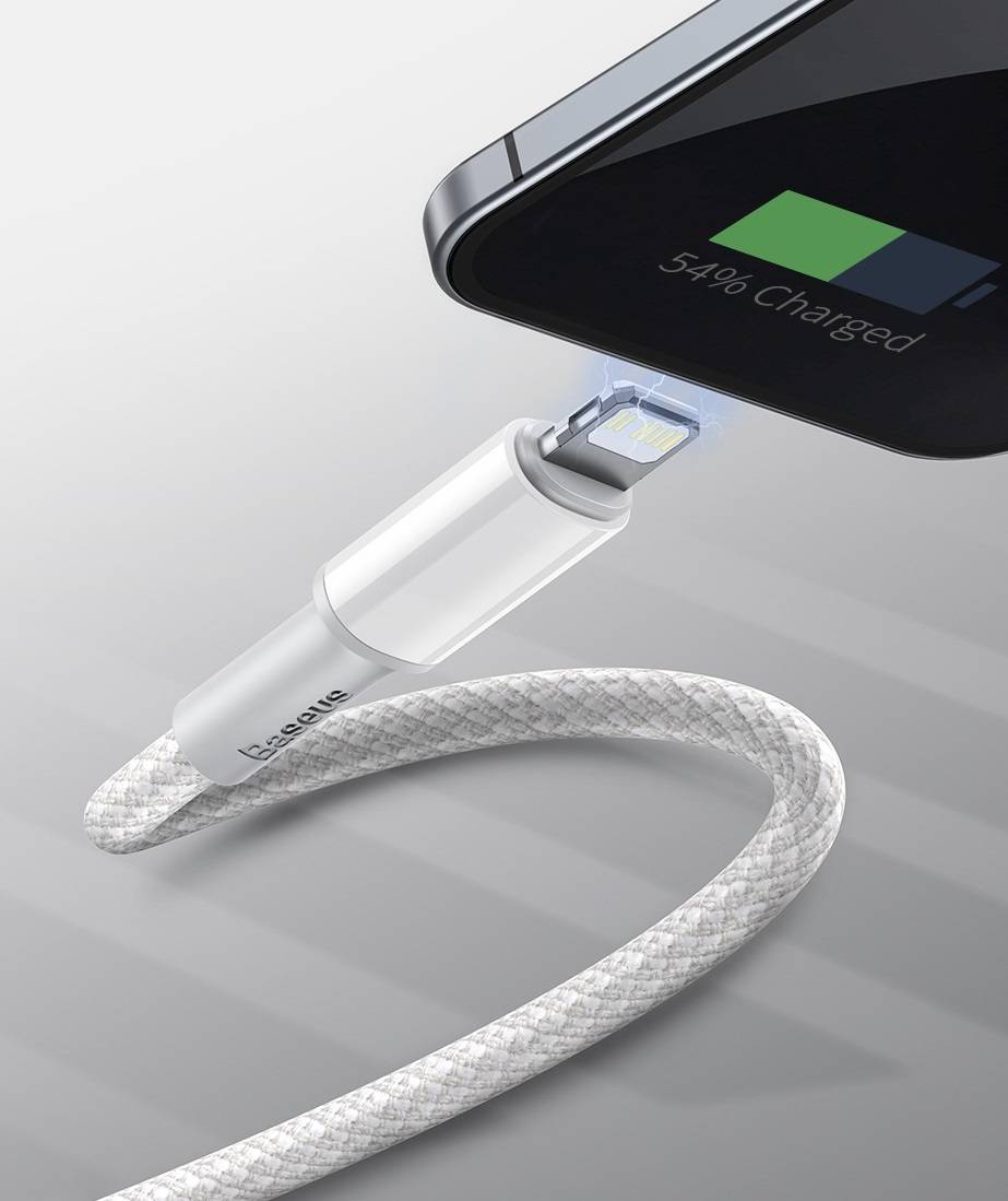 Cabo USB C Lightning PD 20W carregamento rápido Baseus
