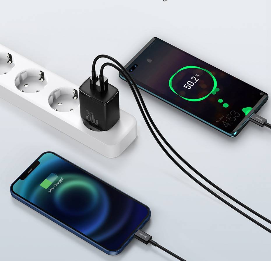 Carregador 20w USB Tipo C Baseus