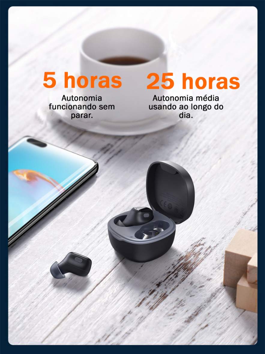 Fone sem fio WM01 TWS Bluetooth 5.0 Baseus