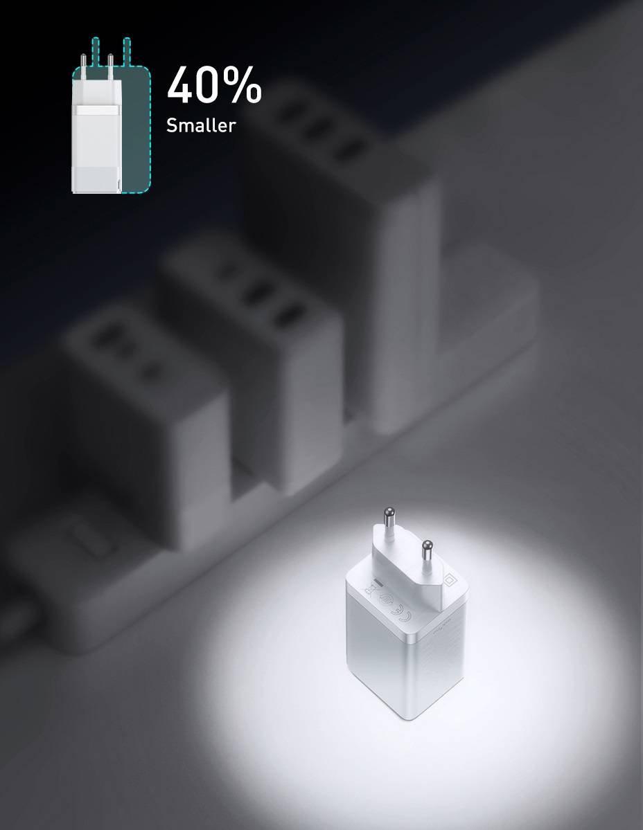Carregador 65w GaN USB Tipo C Baseus