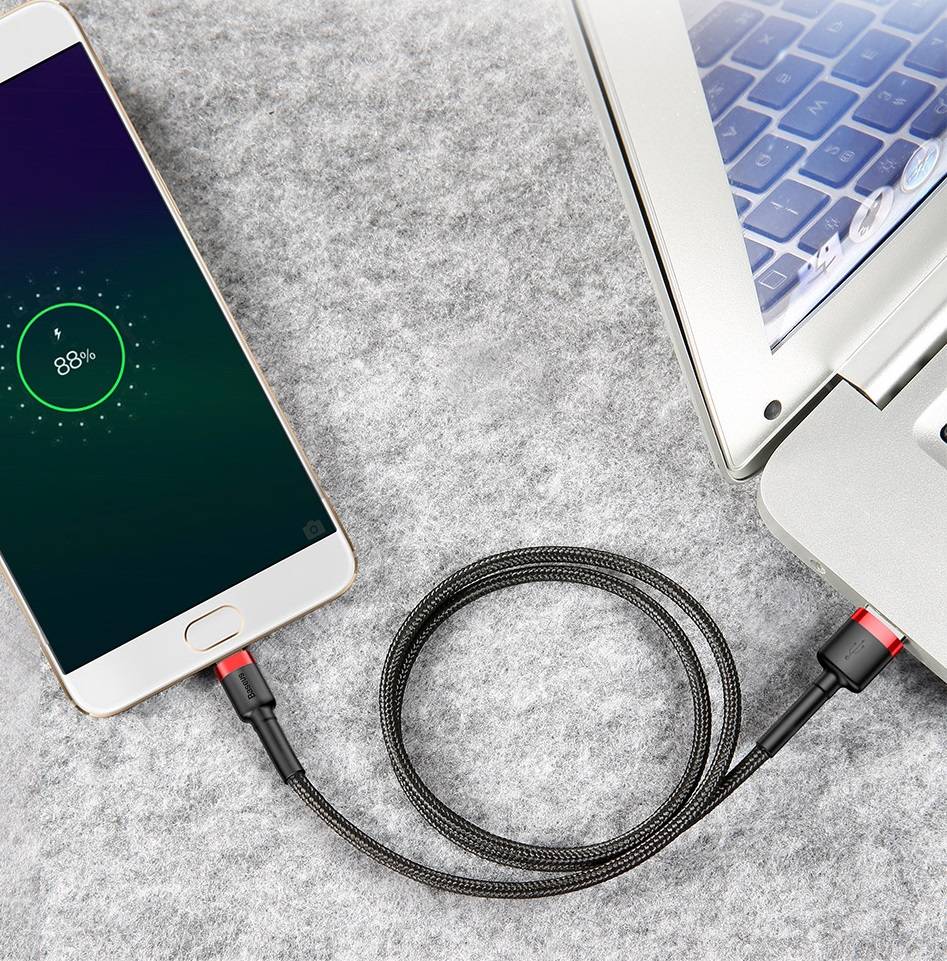 Cabo micro USB 2,4A Baseus