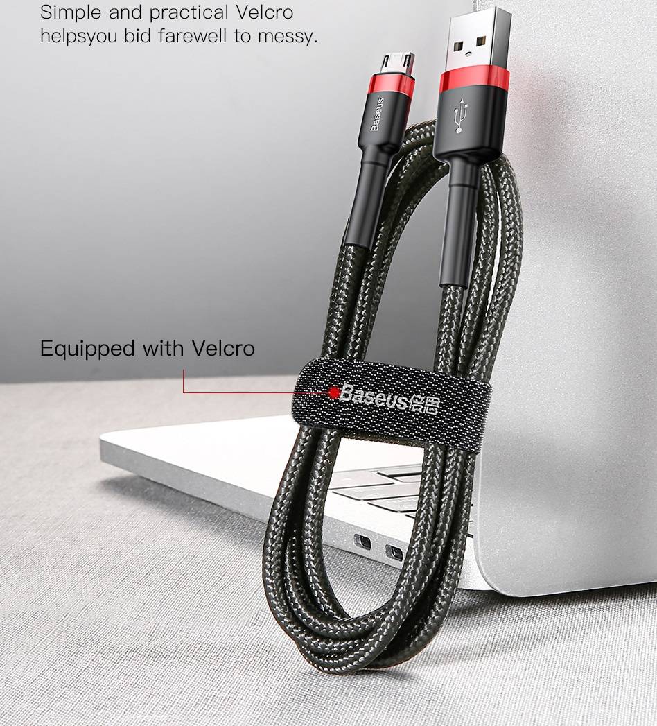 Cabo micro USB 2,4A Baseus