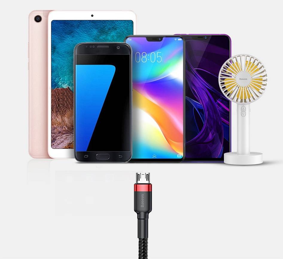 Cabo micro USB 2,4A Baseus